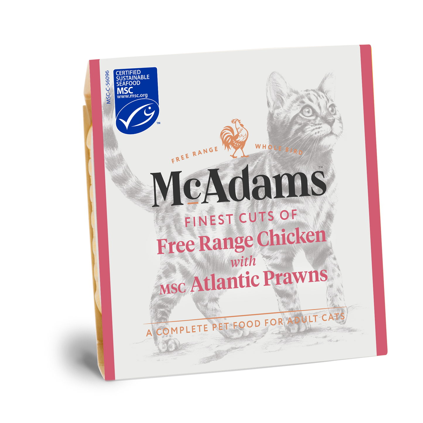 McAdams - 自由放養雞肉、大西洋蝦 貓貓餐盒 100g