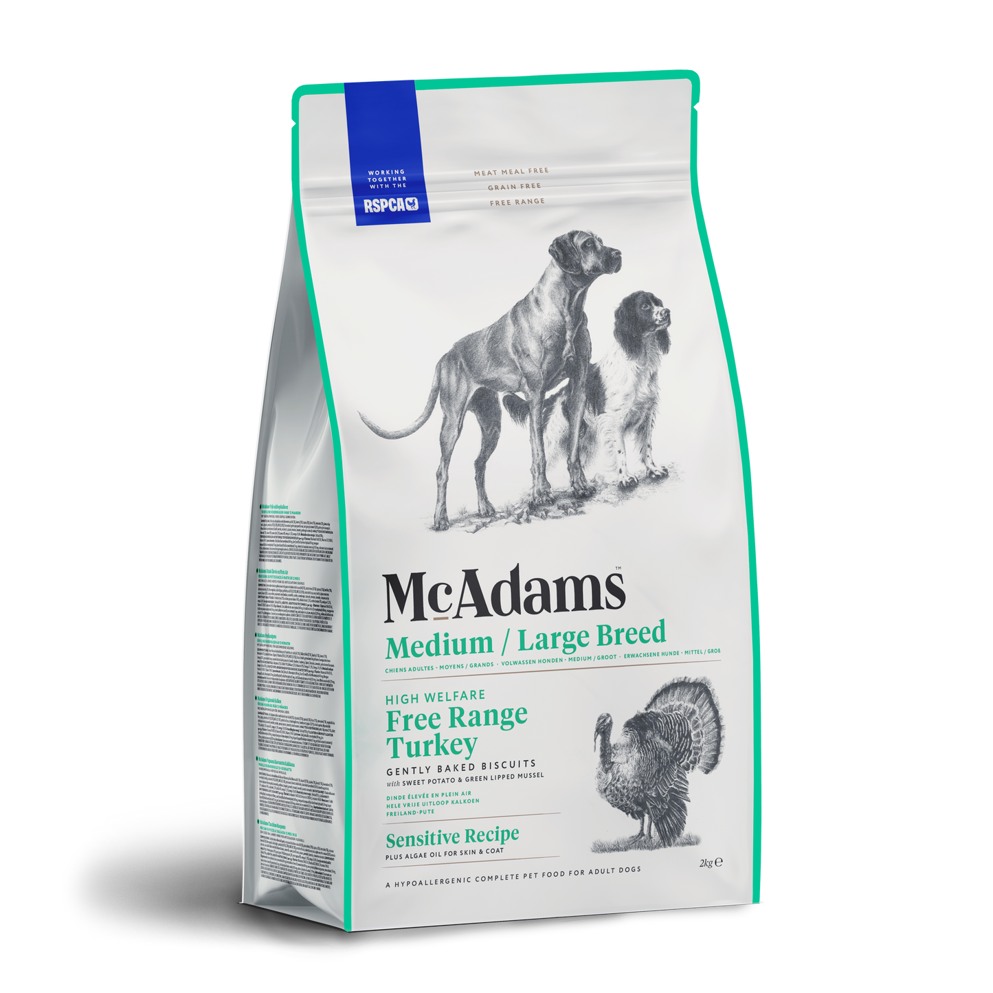 McAdams - 自由放養火雞肉*低敏感*配方 (中大型犬配方 ) 2kg