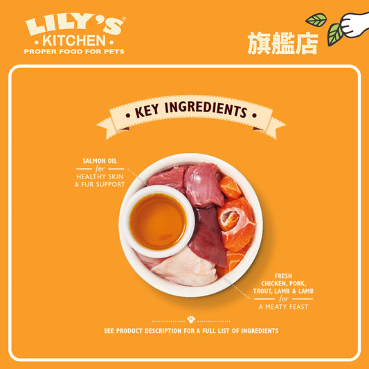 Lily's Kitchen 高齡貓濕糧無穀物老貓專用肉醬(85g)