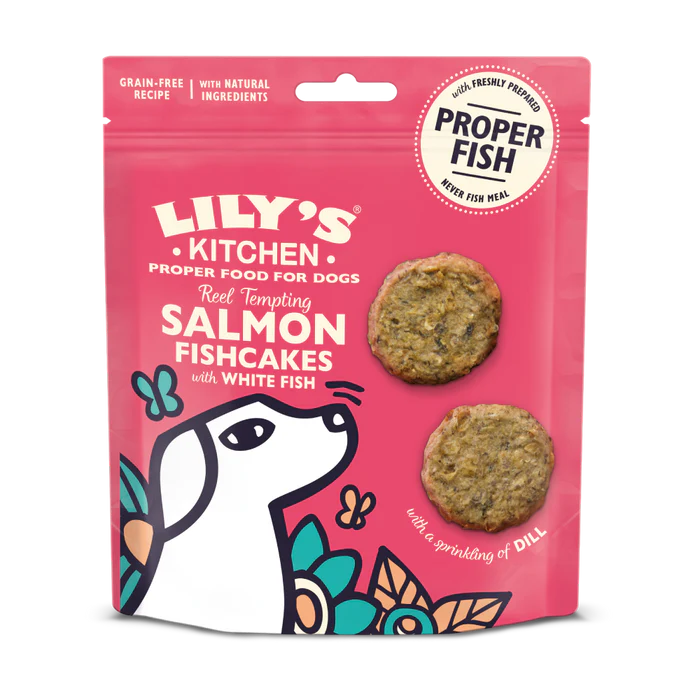 Lily's Kitchen 鮭魚魚餅配白魚與蒔蘿(70g)