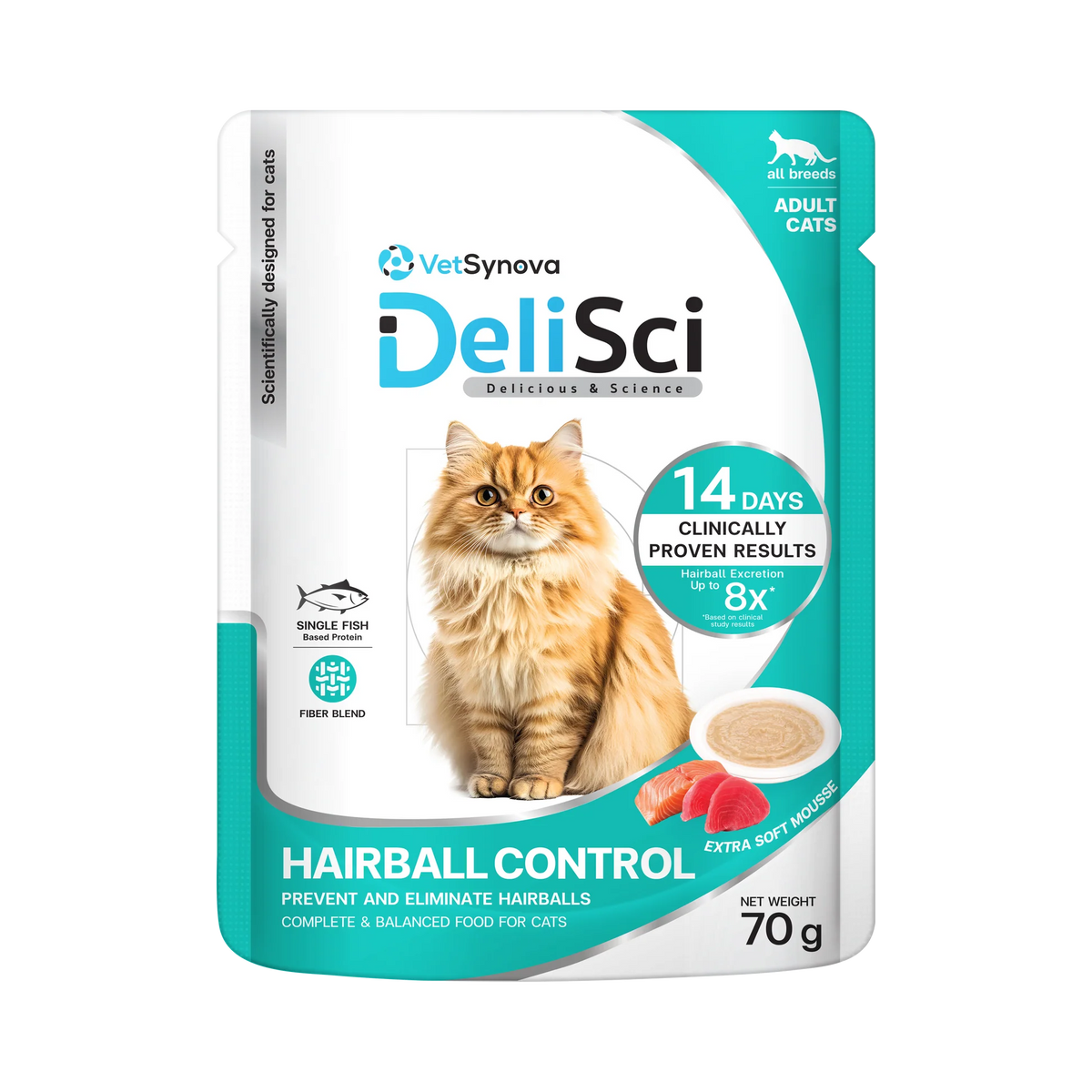 DeliSci 精研營養包- 毛球控制配方
