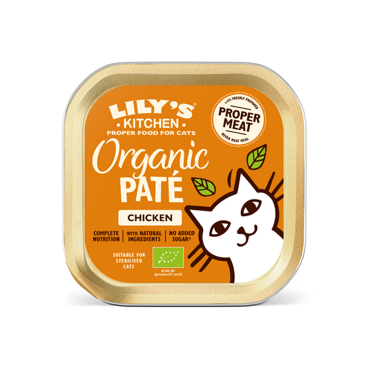 Lily's Kitchen 成貓濕糧無穀物有機雞肉醬(85g)