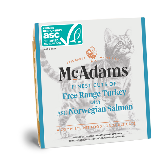 McAdams- 自由放養火雞、蘇格蘭三文魚 貓貓餐盒 100g