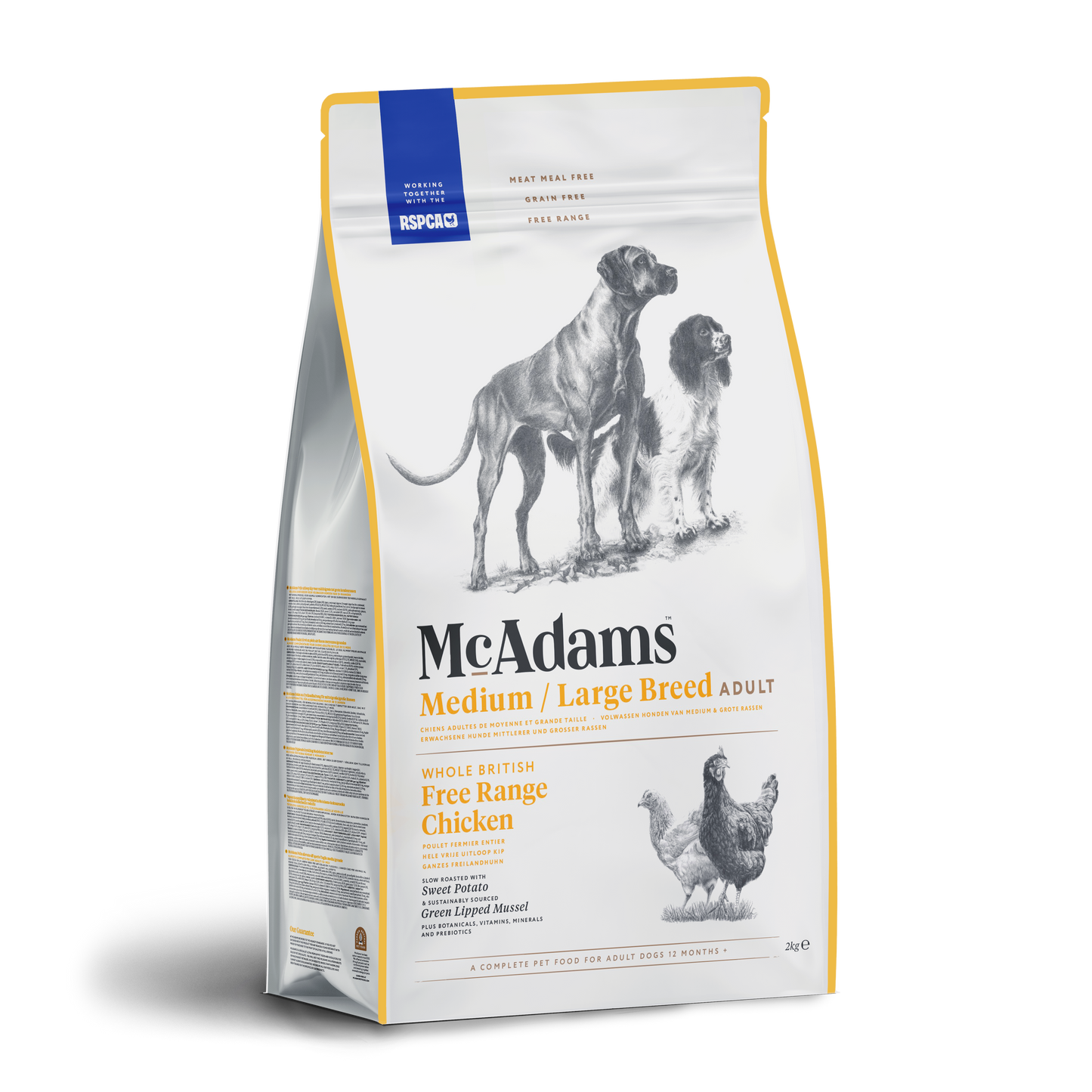 McAdams - 自由放養雞肉 (中型&大型犬配方) 狗乾糧