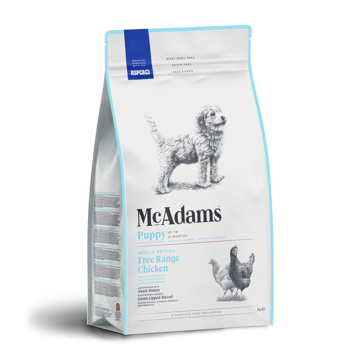 McAdams - 自由放養雞肉(幼犬配方) 狗乾糧 2kg