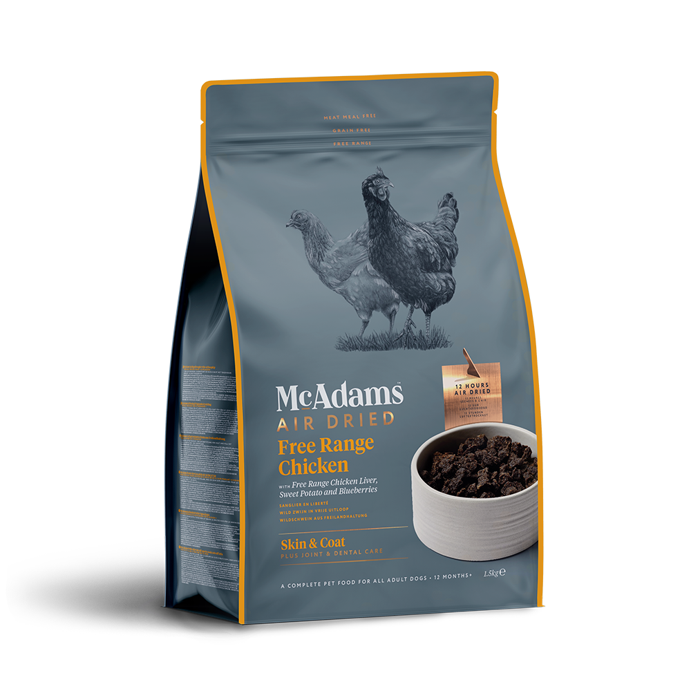 McAdams -  無穀物自由放養野雞肉風乾狗糧 400g