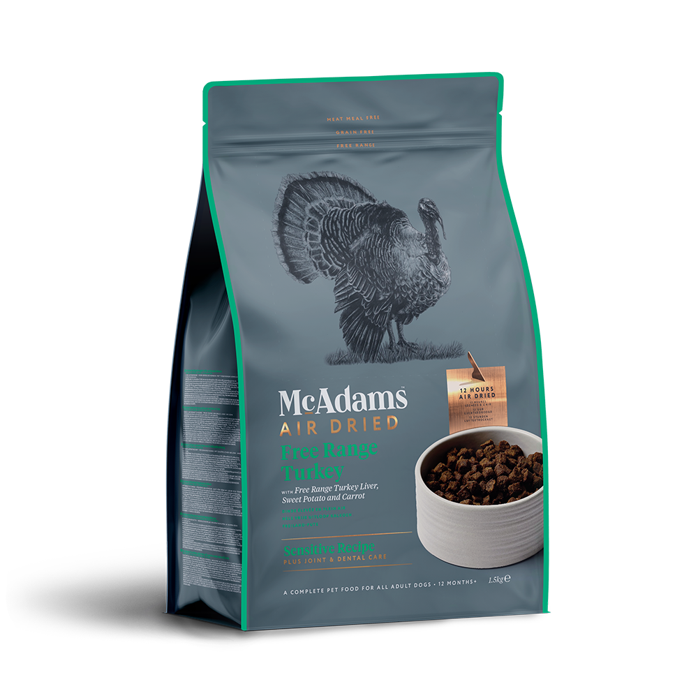 McAdams -  無穀物自由放養野火雞肉風乾狗糧