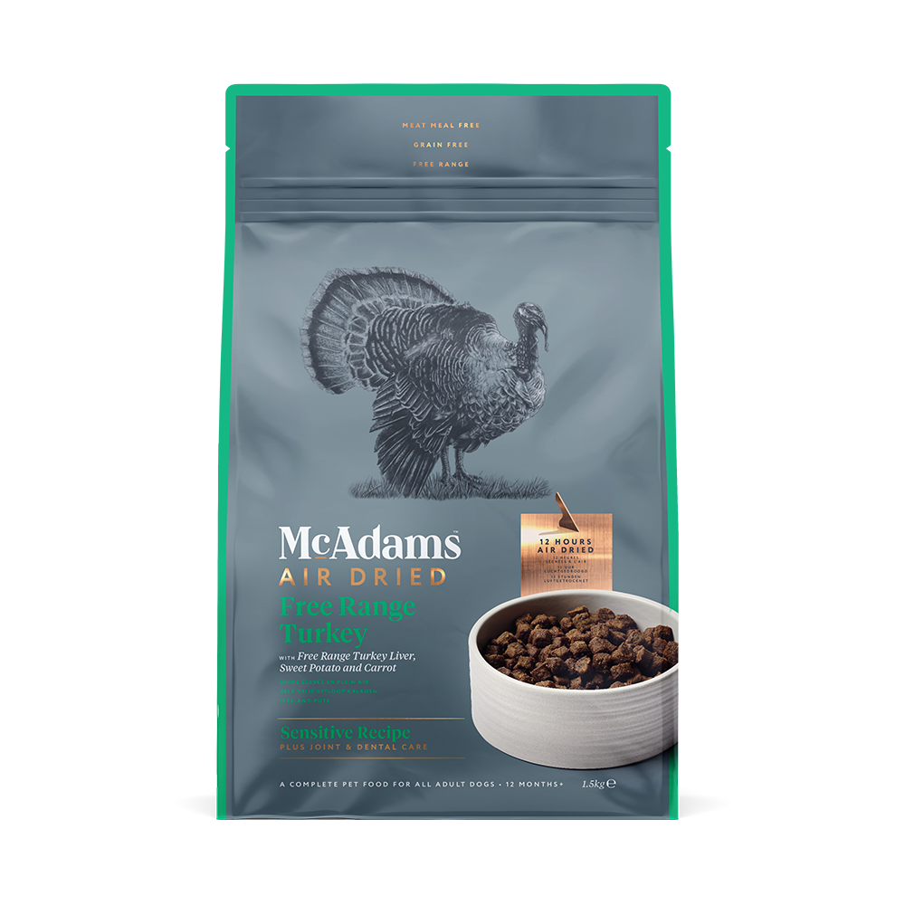 McAdams -  無穀物自由放養野火雞肉風乾狗糧