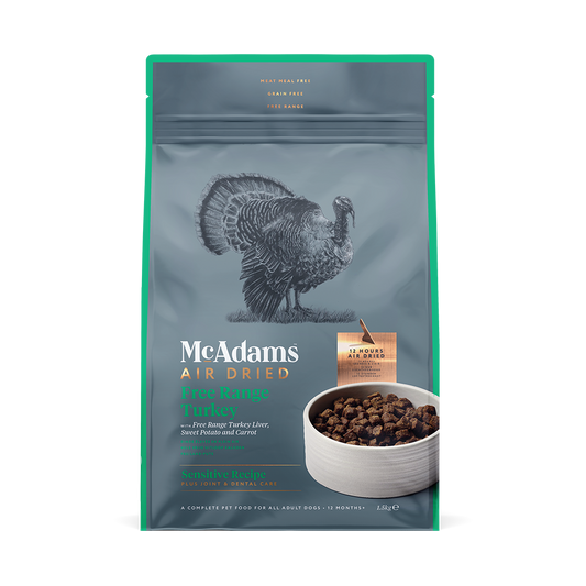 McAdams -  無穀物自由放養野火雞肉風乾狗糧