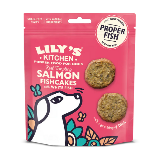 Lily's Kitchen 鮭魚魚餅配白魚與蒔蘿(70g)
